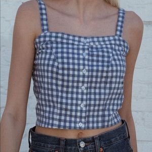 Brandy Melville Blue Crop Top
